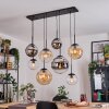 Gastor Lampa wisząca, Kula świetlna, Lampa wisząca W kolorze bursztynu, Chrom, Przezroczysty, Przydymiony, 8-punktowe