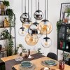 Gastor Lampa wisząca, Kula świetlna, Lampa wisząca W kolorze bursztynu, Chrom, Przezroczysty, Przydymiony, 8-punktowe