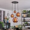 Koyoto Lampa wisząca, Kula świetlna, Lampa wiszącego klastra W kolorze miedzi, 4-punktowe
