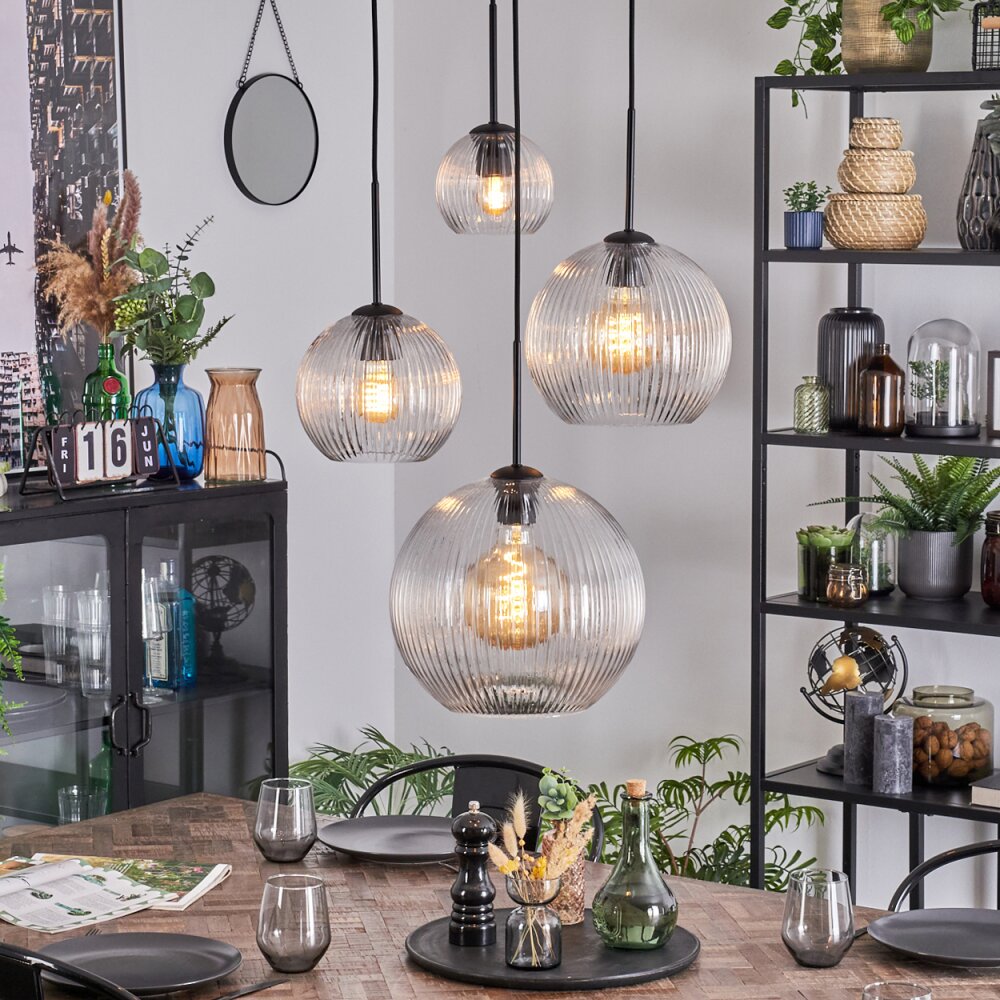 Koyoto Lampa wisząca, Kula świetlna, Lampa wiszącego klastra Przezroczysty, 4-punktowe main product photo