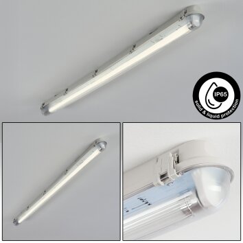 Ilena Oświetlenie zewnętrzne, Lampa łazienkowa, Lampa sufitowa LED Szary, 1-punktowy
