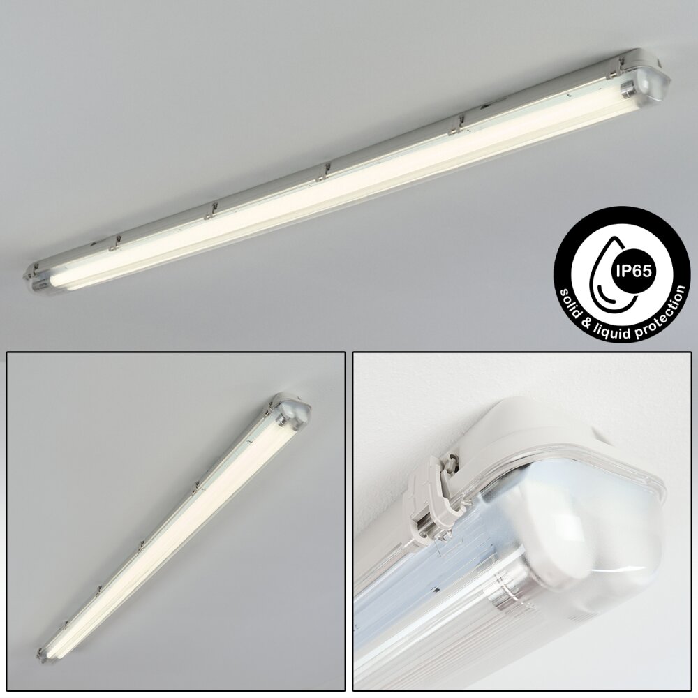 Ilena Oświetlenie zewnętrzne, Lampa łazienkowa, Lampa sufitowa LED Szary, 1-punktowy main product photo