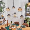 Koyoto Lampa wisząca, Kula świetlna, Lampa wisząca W kolorze bursztynu, Przezroczysty, Przydymiony, 6-punktowe