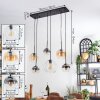 Koyoto Lampa wisząca, Kula świetlna, Lampa wisząca W kolorze bursztynu, Przezroczysty, Przydymiony, 6-punktowe