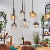Koyoto Lampa wisząca, Kula świetlna, Lampa wisząca W kolorze bursztynu, Przezroczysty, Przydymiony, 6-punktowe