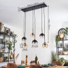Koyoto Lampa wisząca, Kula świetlna, Lampa wisząca W kolorze bursztynu, Przezroczysty, Przydymiony, 6-punktowe