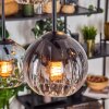 Koyoto Lampa wisząca, Kula świetlna, Lampa wisząca W kolorze bursztynu, Przezroczysty, Przydymiony, 6-punktowe