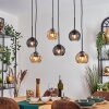 Koyoto Lampa wisząca, Kula świetlna, Lampa wisząca W kolorze bursztynu, Przydymiony, 6-punktowe