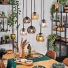 Koyoto Lampa wisząca, Kula świetlna, Lampa wisząca W kolorze bursztynu, Przezroczysty, Przydymiony, 6-punktowe