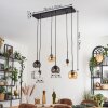 Koyoto Lampa wisząca, Kula świetlna, Lampa wisząca W kolorze bursztynu, Przezroczysty, Przydymiony, 6-punktowe