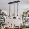 Koyoto Lampa wisząca, Kula świetlna, Lampa wisząca W kolorze bursztynu, Przezroczysty, Przydymiony, 6-punktowe