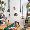 Koyoto Lampa wisząca, Kula świetlna, Lampa wisząca W kolorze bursztynu, Przezroczysty, Przydymiony, 6-punktowe