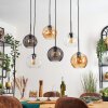 Koyoto Lampa wisząca, Kula świetlna, Lampa wisząca W kolorze bursztynu, Przezroczysty, Przydymiony, 6-punktowe
