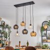 Koyoto Lampa wisząca, Kula świetlna, Lampa wisząca W kolorze bursztynu, Przezroczysty, Przydymiony, 6-punktowe