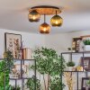 Koyoto Lampa sufitowa, Kula świetlna Ecru, Czarny, 3-punktowe