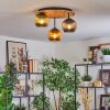 Koyoto Lampa sufitowa, Kula świetlna Ecru, Czarny, 3-punktowe