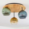 Koyoto Lampa sufitowa, Kula świetlna Ecru, Czarny, 3-punktowe