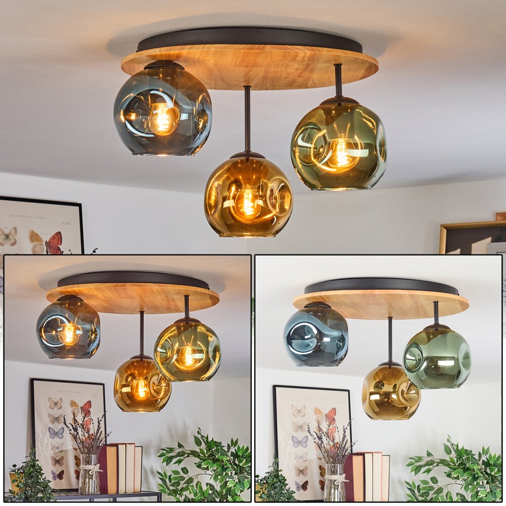 Ripoll Lampa sufitowa, Kula świetlna Ecru, Czarny, 3-punktowe main product photo