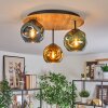 Ripoll Lampa sufitowa, Kula świetlna Ecru, Czarny, 3-punktowe