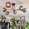 Gastor Lampa sufitowa, Kula świetlna 50 cm Niebeieski, Zielony, Przezroczysty, W kolorze miedzi, 6-punktowe