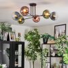 Gastor Lampa sufitowa, Kula świetlna 50 cm Niebeieski, Zielony, Przezroczysty, W kolorze miedzi, 6-punktowe