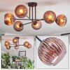 Koyoto Lampa sufitowa, Kula świetlna 78 cm W kolorze miedzi, 6-punktowe