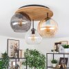 Koyoto Lampa sufitowa, Kula świetlna Ecru, Czarny, 3-punktowe