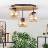 Koyoto Lampa sufitowa, Kula świetlna Ecru, Czarny, 3-punktowe