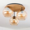 Koyoto Lampa sufitowa, Kula świetlna Ecru, Czarny, 3-punktowe