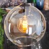 Koyoto Lampa wisząca, Kula świetlna, Lampa wiszącego klastra 35 cm W kolorze bursztynu, Chrom, Przezroczysty, Przydymiony, 4-punktowe