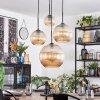 Koyoto Lampa wisząca, Kula świetlna, Lampa wiszącego klastra W kolorze bursztynu, 4-punktowe
