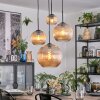 Koyoto Lampa wisząca, Kula świetlna, Lampa wiszącego klastra W kolorze bursztynu, 4-punktowe