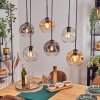 Ripoll Lampa wisząca, Kula świetlna, Lampa wisząca W kolorze bursztynu, Przezroczysty, Przydymiony, 6-punktowe