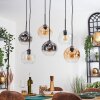 Ripoll Lampa wisząca, Kula świetlna, Lampa wisząca W kolorze bursztynu, Przezroczysty, Przydymiony, 6-punktowe