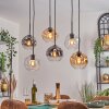 Ripoll Lampa wisząca, Kula świetlna, Lampa wisząca W kolorze bursztynu, Przezroczysty, Przydymiony, 6-punktowe