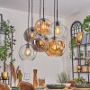 Ripoll Lampa wisząca, Kula świetlna, Lampa wisząca W kolorze bursztynu, Przezroczysty, Przydymiony, 6-punktowe