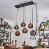 Koyoto Lampa wisząca, Kula świetlna, Lampa wisząca Niebeieski, Zielony, W kolorze miedzi, 6-punktowe