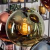 Koyoto Lampa wisząca, Kula świetlna, Lampa wisząca Niebeieski, Zielony, W kolorze miedzi, 6-punktowe