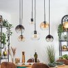 Koyoto Lampa wisząca, Kula świetlna, Lampa wisząca W kolorze bursztynu, Przezroczysty, Przydymiony, 6-punktowe