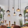 Koyoto Lampa wisząca, Kula świetlna, Lampa wisząca W kolorze bursztynu, Przezroczysty, Przydymiony, 6-punktowe