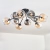 Koyoto Lampa sufitowa, Kula świetlna 81 cm W kolorze bursztynu, Przezroczysty, Przydymiony, 10-punktowe