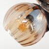 Koyoto Lampa sufitowa, Kula świetlna W kolorze bursztynu, Przydymiony, 10-punktowe