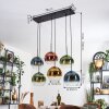 Koyoto Lampa wisząca, Kula świetlna, Lampa wisząca Niebeieski, Złoty, Zielony, Przezroczysty, W kolorze miedzi, 6-punktowe