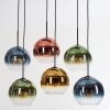 Koyoto Lampa wisząca, Kula świetlna, Lampa wisząca Niebeieski, Złoty, Zielony, Przezroczysty, W kolorze miedzi, 6-punktowe