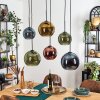 Koyoto Lampa wisząca, Kula świetlna, Lampa wisząca Niebeieski, Złoty, Zielony, W kolorze miedzi, 6-punktowe