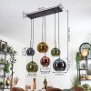 Koyoto Lampa wisząca, Kula świetlna, Lampa wisząca Niebeieski, Złoty, Zielony, W kolorze miedzi, 6-punktowe