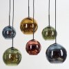 Koyoto Lampa wisząca, Kula świetlna, Lampa wisząca Niebeieski, Złoty, Zielony, W kolorze miedzi, 6-punktowe