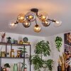 Gastor Lampa sufitowa, Kula świetlna W kolorze bursztynu, Przezroczysty, Przydymiony, 8-punktowe