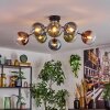 Gastor Lampa sufitowa, Kula świetlna 87 cm Niebeieski, Zielony, Przezroczysty, W kolorze miedzi, 8-punktowe