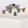 Gastor Lampa sufitowa, Kula świetlna 87 cm Niebeieski, Zielony, Przezroczysty, W kolorze miedzi, 8-punktowe